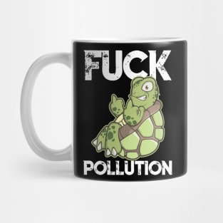 Earth Day T Shirt Environmental Anti Pollution Fun Turtle Mug